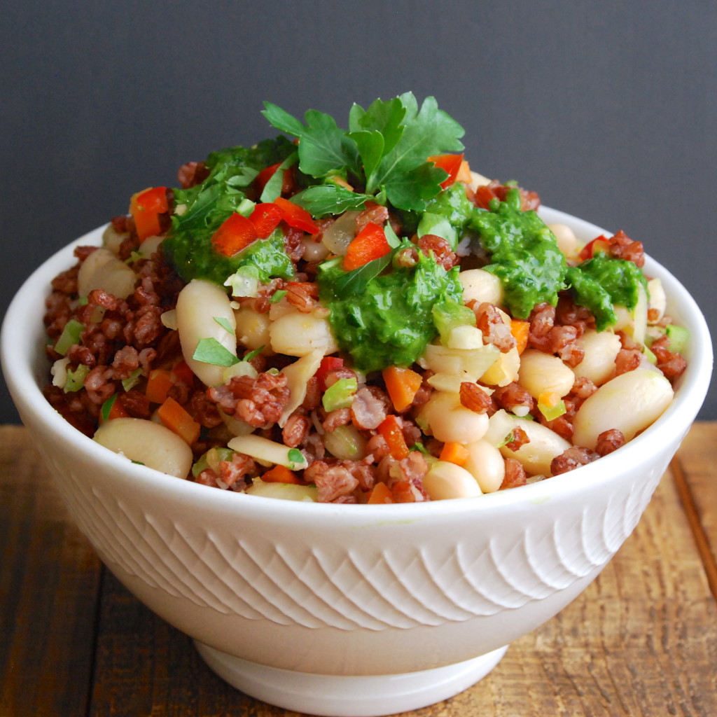 cannellini-bean-and-red-rice-bowls