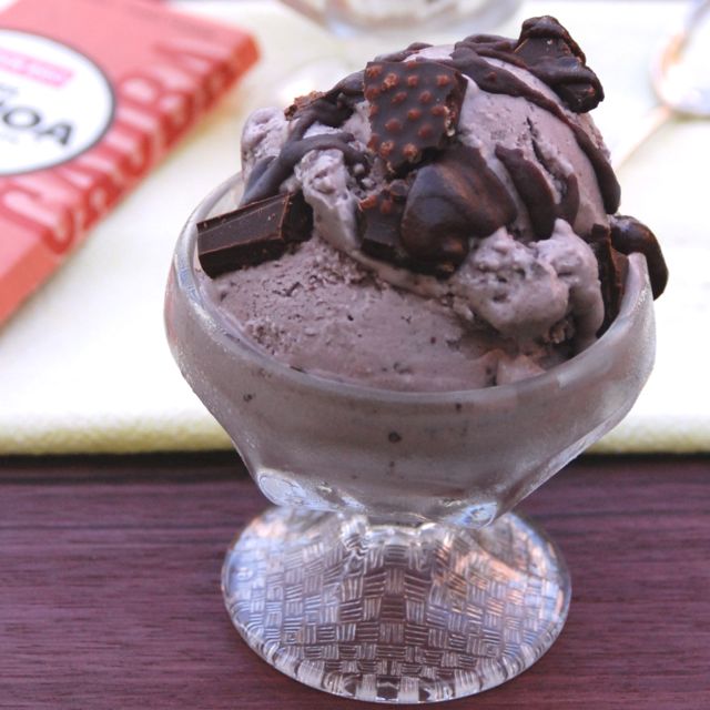 Vegan Cherry Chocolate Chunk Ice Cream